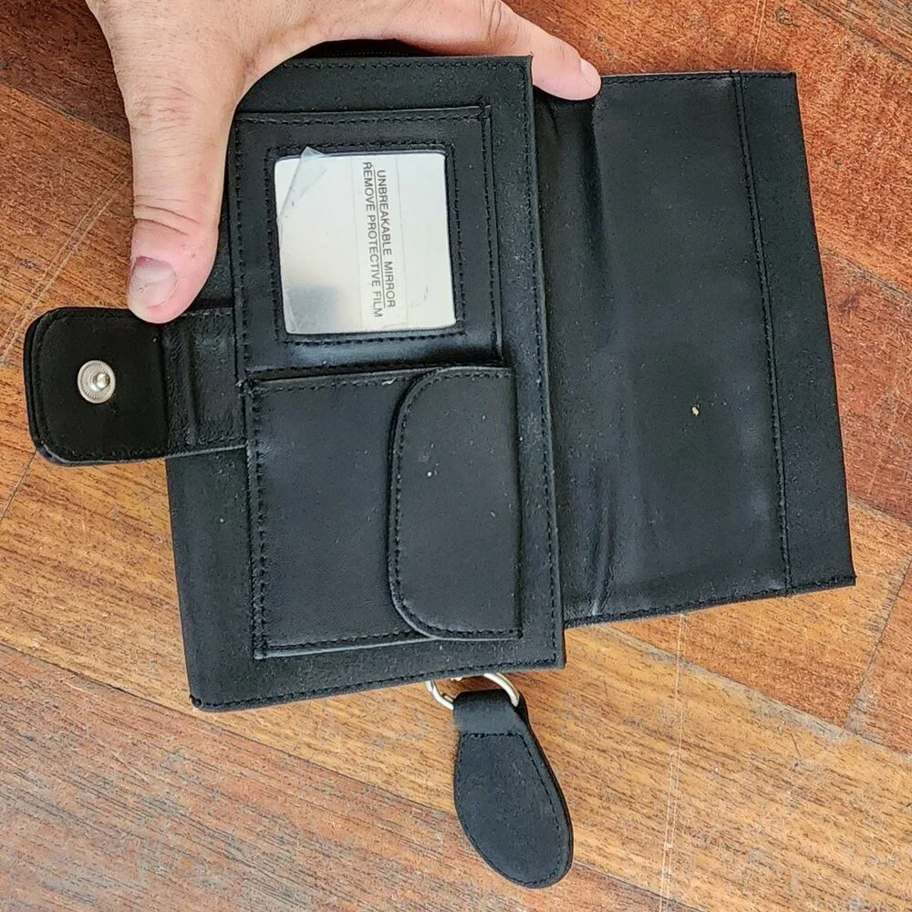 NWOT Walmart Black Organizer Wristlet Wallet